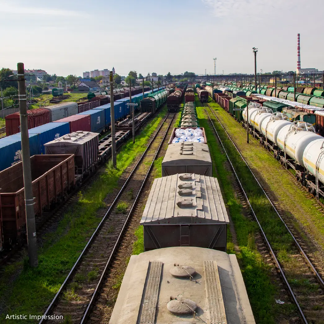 Dedicated Freight Corridor near Dholera SIR